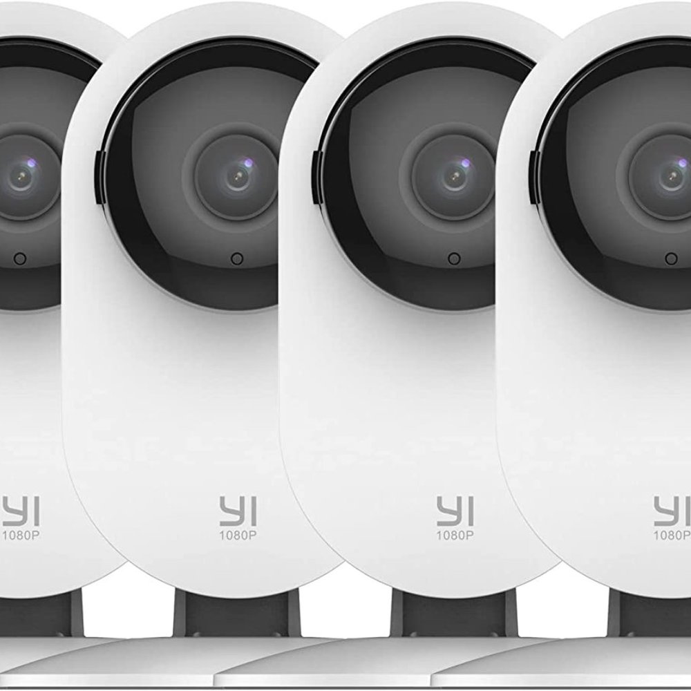 YI 4pc Security Home Camera 1080p 2.4G WiFi Night Vision 2-Way Audio